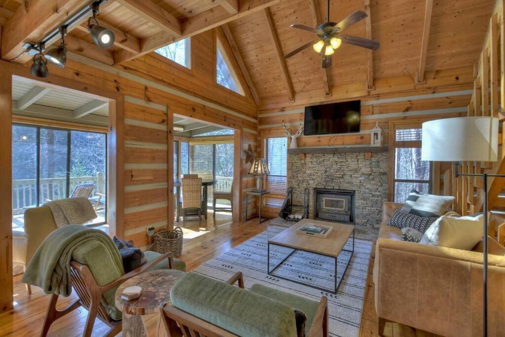Waywish Waterfront Cabin In Blue Ridge Mountains Esterno foto