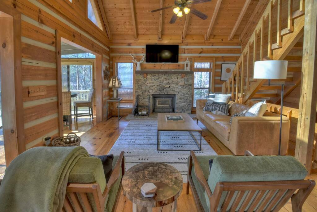Waywish Waterfront Cabin In Blue Ridge Mountains Esterno foto