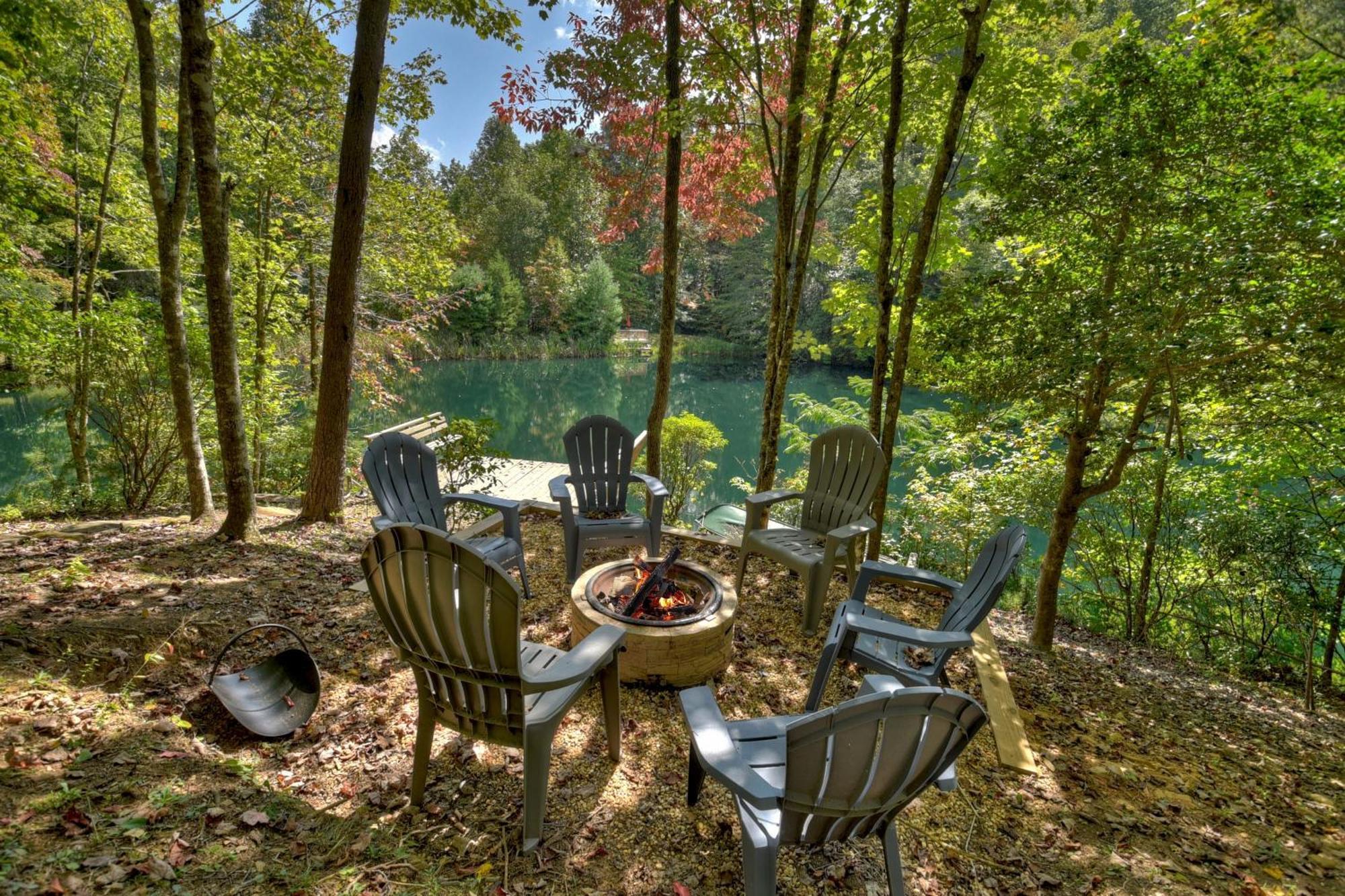Waywish Waterfront Cabin In Blue Ridge Mountains Esterno foto